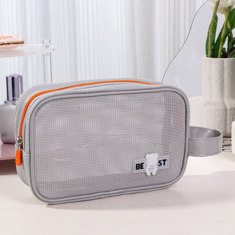 Durable Mesh Makeup Bag With H - đánh giá và giá Cosmetic Bags