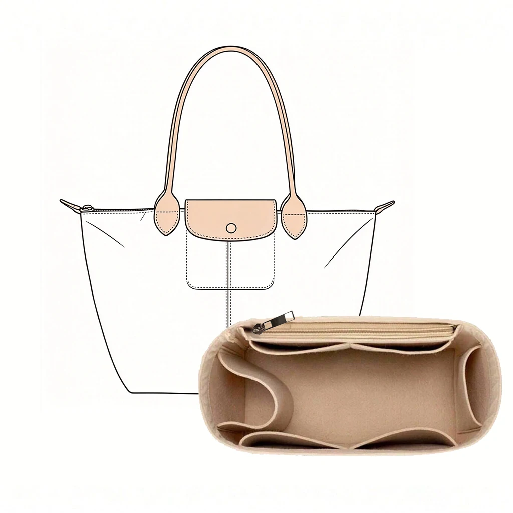 Bag Organizer Felt Purse Inser - đánh giá và giá Cosmetic Bags