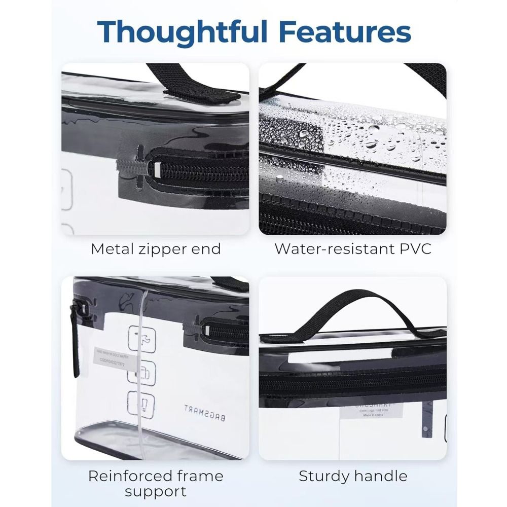 Portable Clear Toiletry Bag La - đánh giá và giá Cosmetic Bags