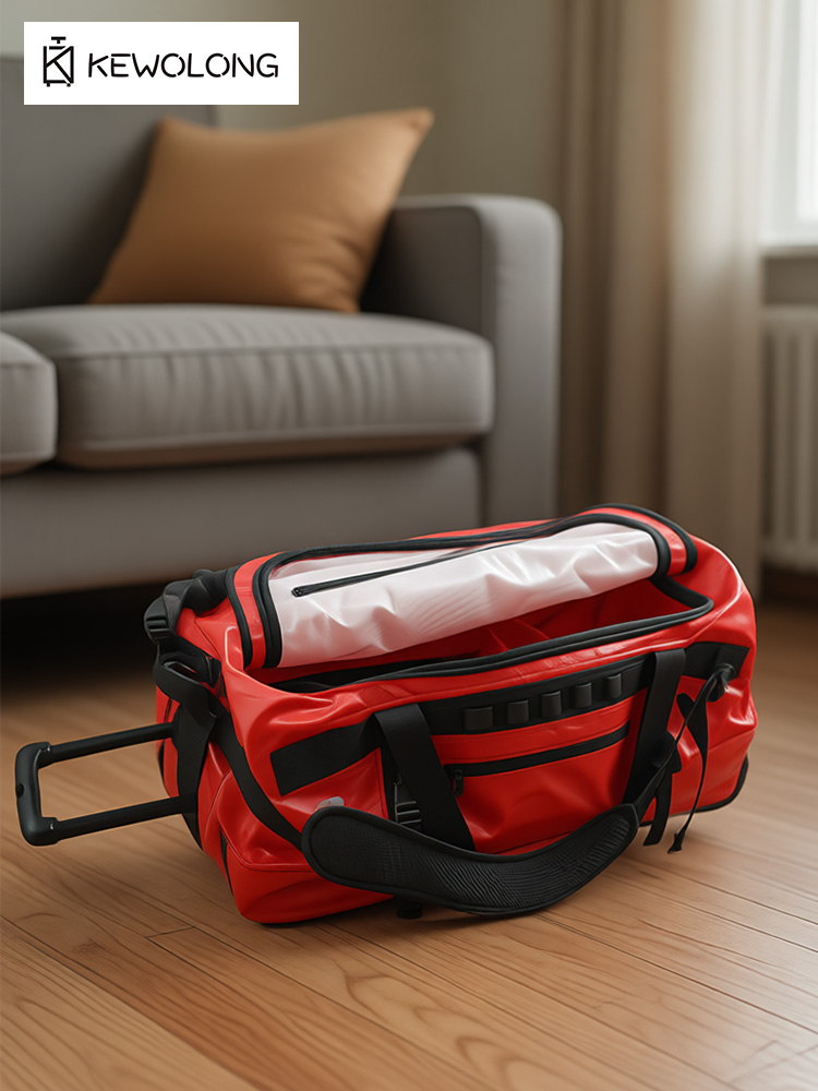 PVC Waterproof 90L Large Rolli - đánh giá và giá Foldable Rolling Luggage Bag